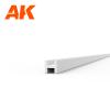 BEAMS H SHAPE 1.5 x 1.5 x 350 mm x 4 units STYRENE