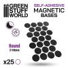 Round Magnetic Sheet SELF-ADHESIVE -  40mm