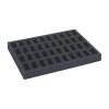 Full-size foam tray for 40 miniatures on 25mm bases