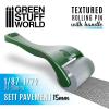 Rolling pin with Handle - Sett Pavement 15mm