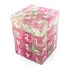 36x D6 12mm Dice - Clear Pink