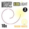 Warm White LED Lights - 3mm