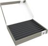 Feldherr Storage Box FSLB040 for model railway locomotives, wagons and vehicles - 9 slots for Z gauge horizontal