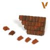 Damaged Roof Section and Tiles