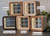 Artis Opus Square Display Cabinet - Individual XS Walnut Veneer