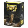 UNIT Dragon Shield Matte Dual Standard Sleeves - Black & Gold (100 ct.)