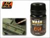 AK Interactive - Enamel Wash: Dark Brown for Green Vehicles