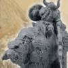 28mm/30mm Dwarf Warrior on War Bear #1