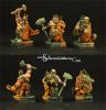 28/30mm Dwarf Blacksmiths 3 Miniatures (3)