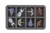 HS035ST01 35 mm (1.4 inch) half-size Figure Foam Tray for large Star Trek Attack Wing Ships