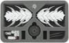 HS050DF06 50 mm (2 inches) half-size foam tray for Dropfleet Commander - Scourge Battleships + FREE capsule for pegs