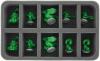 HS050SD02 50 mm Half-Size Foam Tray for 10 Super Dungeon Explore figures