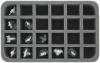 HS060BT01 60 mm (2.4 inches) half-size foam tray with 24 slots for BattleTech Mechs