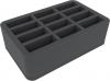 HS085I003BO 85 mm (3.35 Inch) long and tall slots - foam tray with base - half-size
