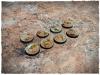 Prepainted Bases, Badlands, Round, 32 mm, x8