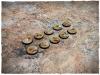 Prepainted Bases, Badlands, Round, 25 mm, x10