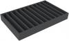DS065A002 Foam inlay H0-gauge vertical 11 slots for model railway locomotives, wagons and vehicles