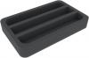 HSMELM040BO 40 mm foam tray with 3 compartments each 40 mm