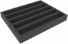 FSMELN040BO 40 mm foam tray with 5 compartments each 40 mm