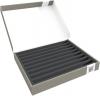 Feldherr Storage Box FSLB040 for model railway locomotives, wagons and vehicles standing - 9 slots for N scale