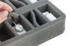 HS050WH20 50 mm (2 inches) half-size Figure Foam Tray with 16 slots