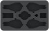 HSHF045BO 45 mm (1.8 inches) half-size foam tray for Dropfleet Commander - Shaltari Cruisers + FREE Capsule for pegs