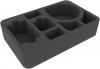 HSMERA060BO 60 MM HALF-SIZE FOAM TRAY WITH 7 COMPARTMENTS