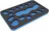 HSMEOJ020BO 20 mm Half-Size foam tray with 16 compartments