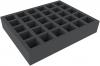 FSMEOV060BO 60 mm Full-Size foam tray with 30 compartments