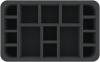 HSMEDO065BO 65 mm Half-Size foam tray with 15 compartments