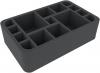 HSMEDR075BO 75 mm Half-Size foam tray with 15 compartments