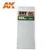 AK Interactive Sandpaper - Dry, 400 Grit, 3 Units