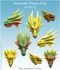 Salamandra Heads Icons
