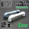 Plasticard Pipe ELBOWS 9mm