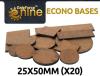 GF9 Econo Bases 25x50mm (x20)
