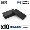 HDF 1,5mm Bases 25x50mm (10)