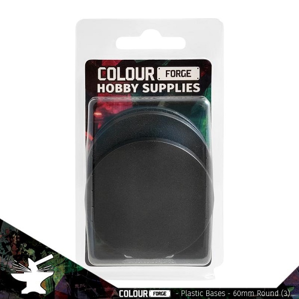Plastic Bases - 60mm Round x3