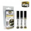 Oilbrusher Set Bright Metal Colours
