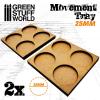 MDF Movement Trays 25mm 2x2 -  Skirmish Lines