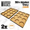MDF Movement Trays 25mm 3x4 -  Skirmish Lines