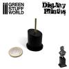 Tapered Round Bust Plinth 2,5x2,5cm Black