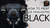 Brushstrokes Blue Highlighted Black Bundle